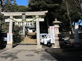 2011/02/13太子堂八幡神社参門