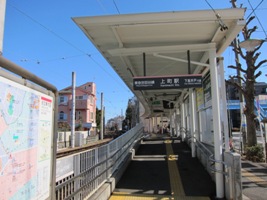 2011/02/13上町駅（下り線）外観