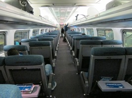 Amtrak客車　2011/10/15車内