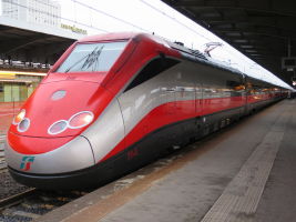 TrenitaliaETR500電車　2016/11/28Venezia Mestre駅