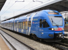 TrenitaliaETR343電車　2016/11/28Venezia Mestre駅