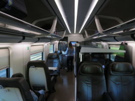 TrenitaliaETR500電車　2016/11/29 1ª Business zona Silenzio Classe車内