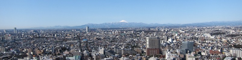 2011/02/13キャロットタワー26F展望台から富士山方面