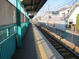 2012/02/10柳小路駅ホーム