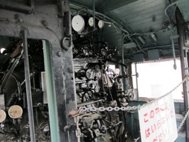 蒸気機関車D51形運転台